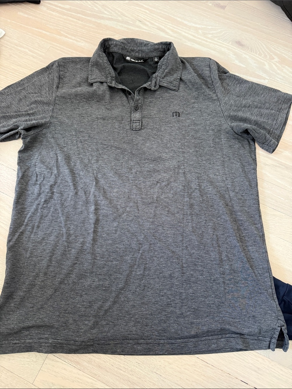 Travis Mathew Heather Charcoal Polo